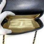 Black Fabric Chanel Shoulder Bag