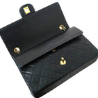 Black Fabric Chanel Flap Bag