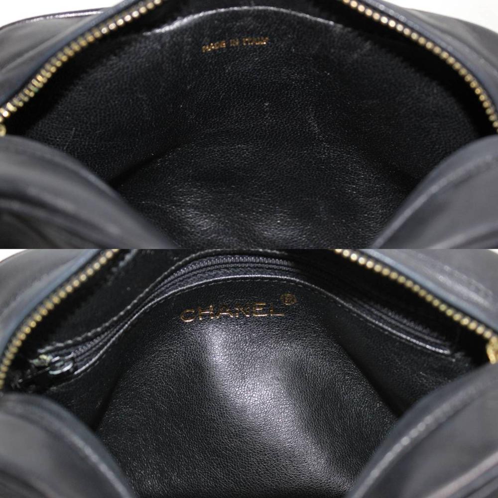Black Fabric Chanel Shoulder Bag