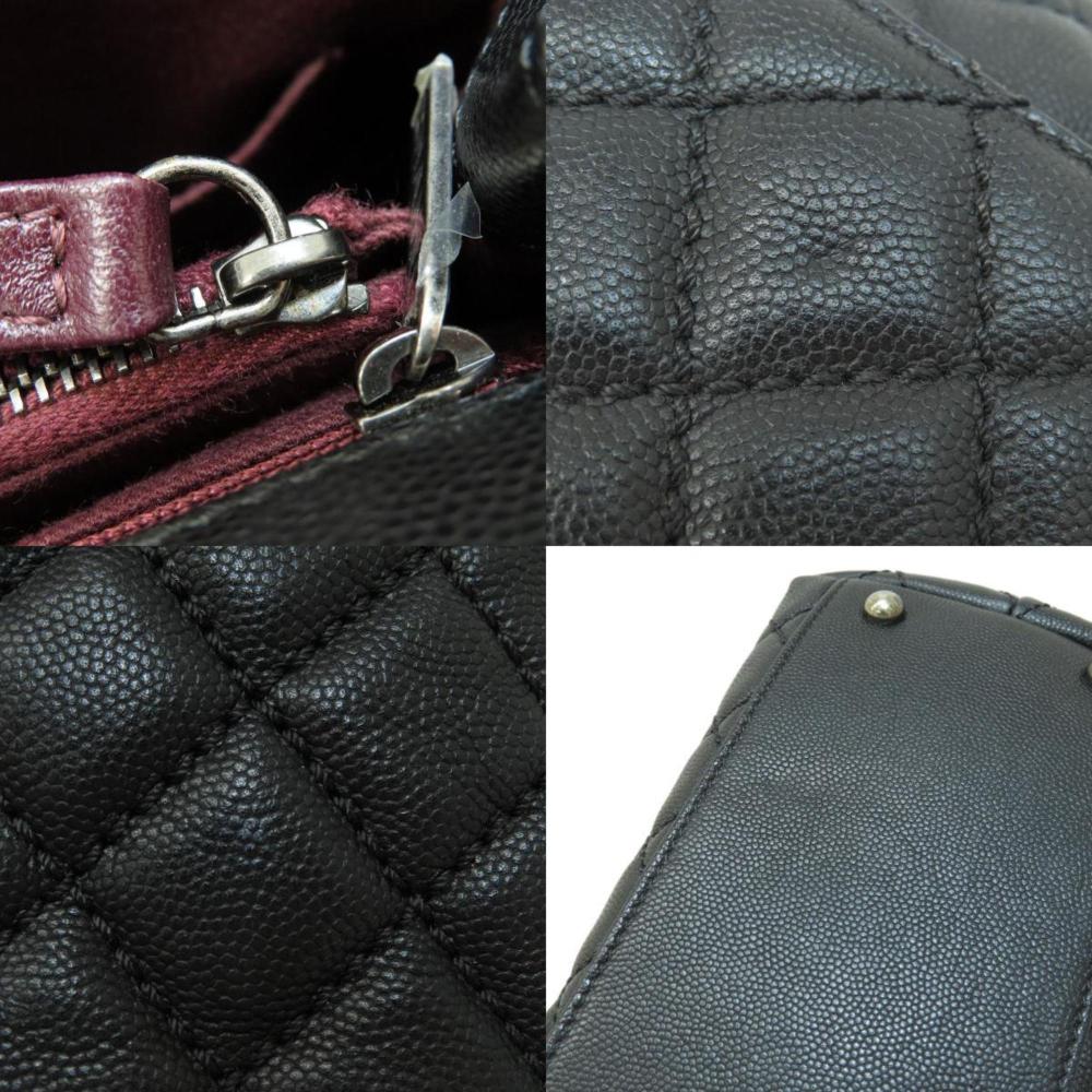 Black Fabric Chanel Shoulder Bag