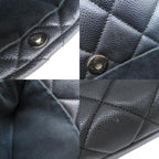 Black Fabric Chanel Tote