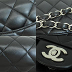 Black Fabric Chanel Shoulder Bag