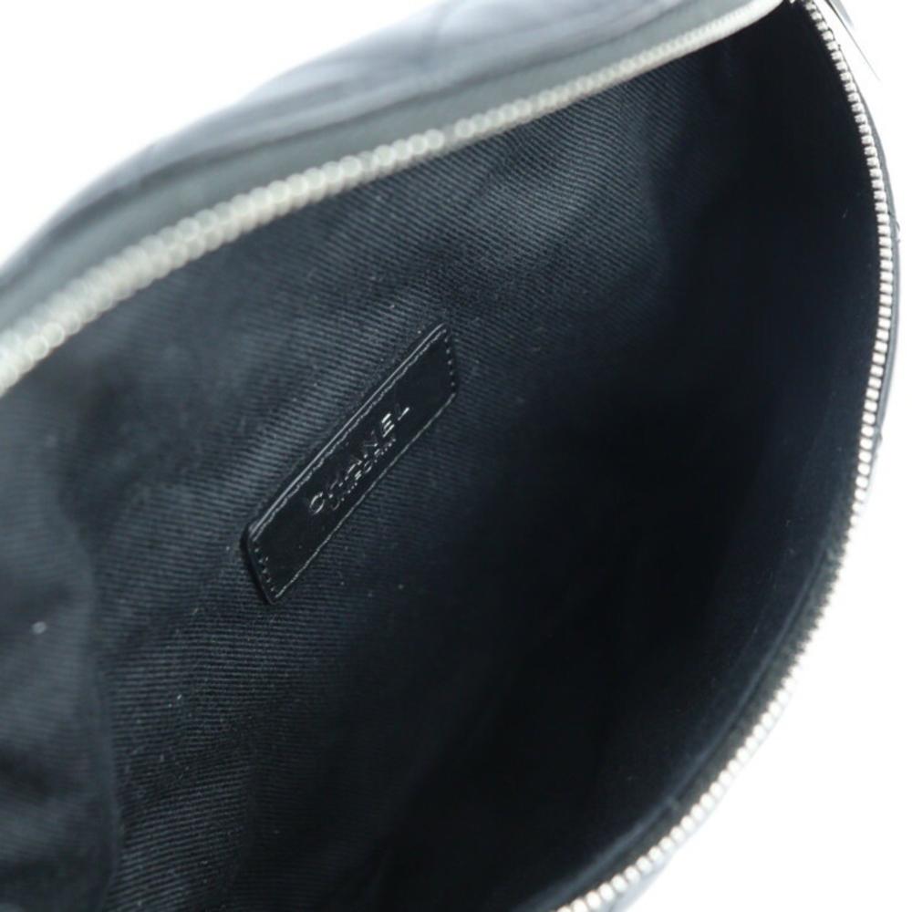 Black Fabric Chanel Belt Bag