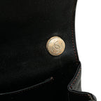 Black Fabric Chanel Flap Bag
