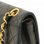 Black Fabric Chanel Flap Bag