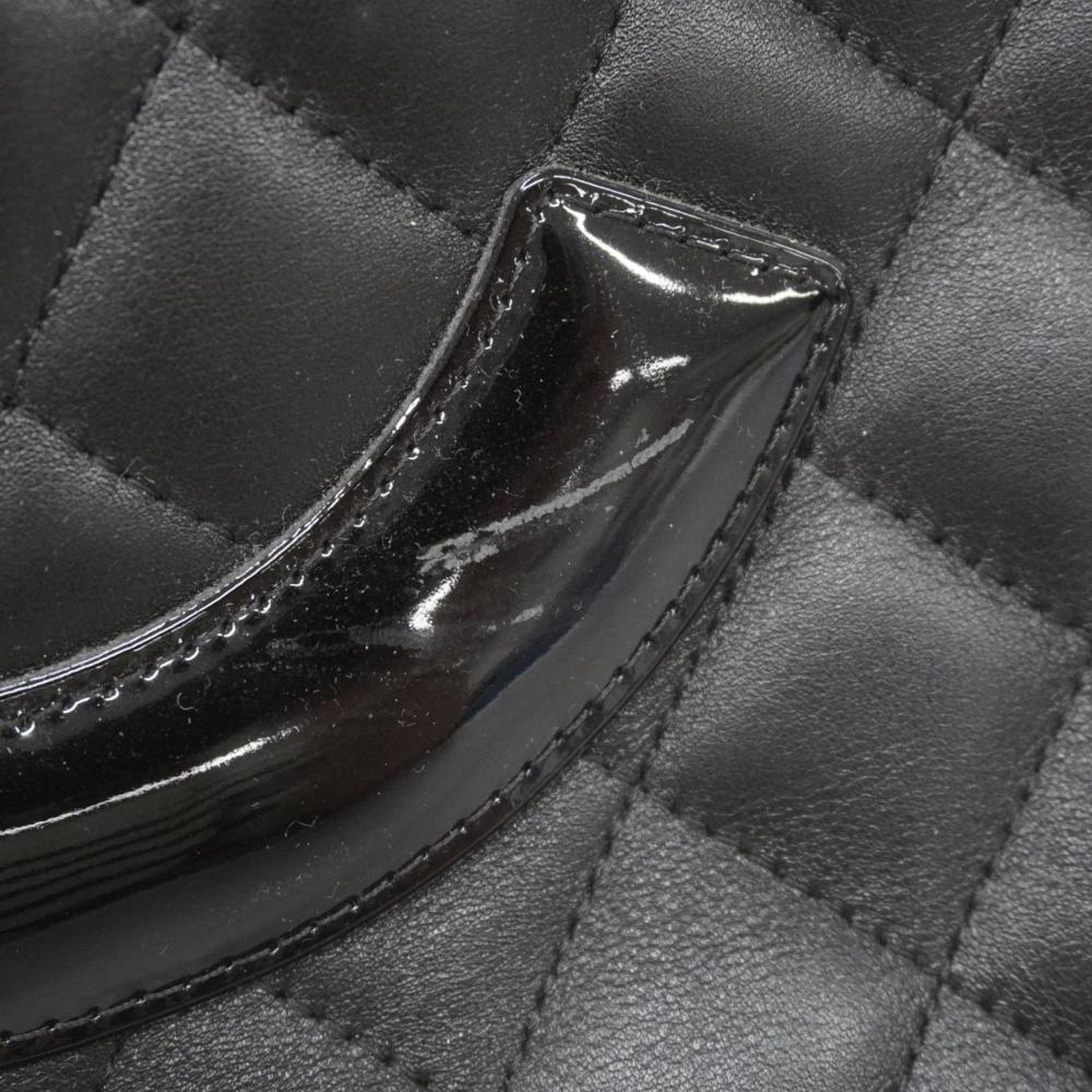 Black Fabric Chanel Shoulder Bag