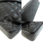 Black Fabric Chanel Shoulder Bag