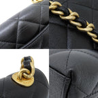 Black Fabric Chanel Shoulder Bag