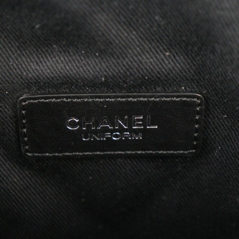 Black Fabric Chanel Belt Bag