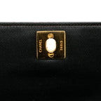 Black Fabric Chanel Flap Bag