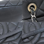 Black Fabric Chanel Tote