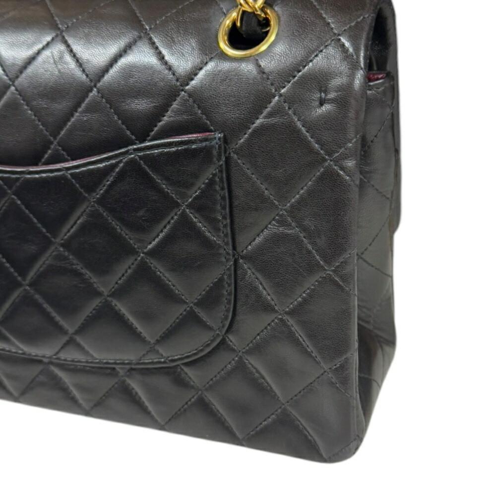 Black Fabric Chanel Flap Bag