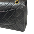 Black Fabric Chanel Flap Bag