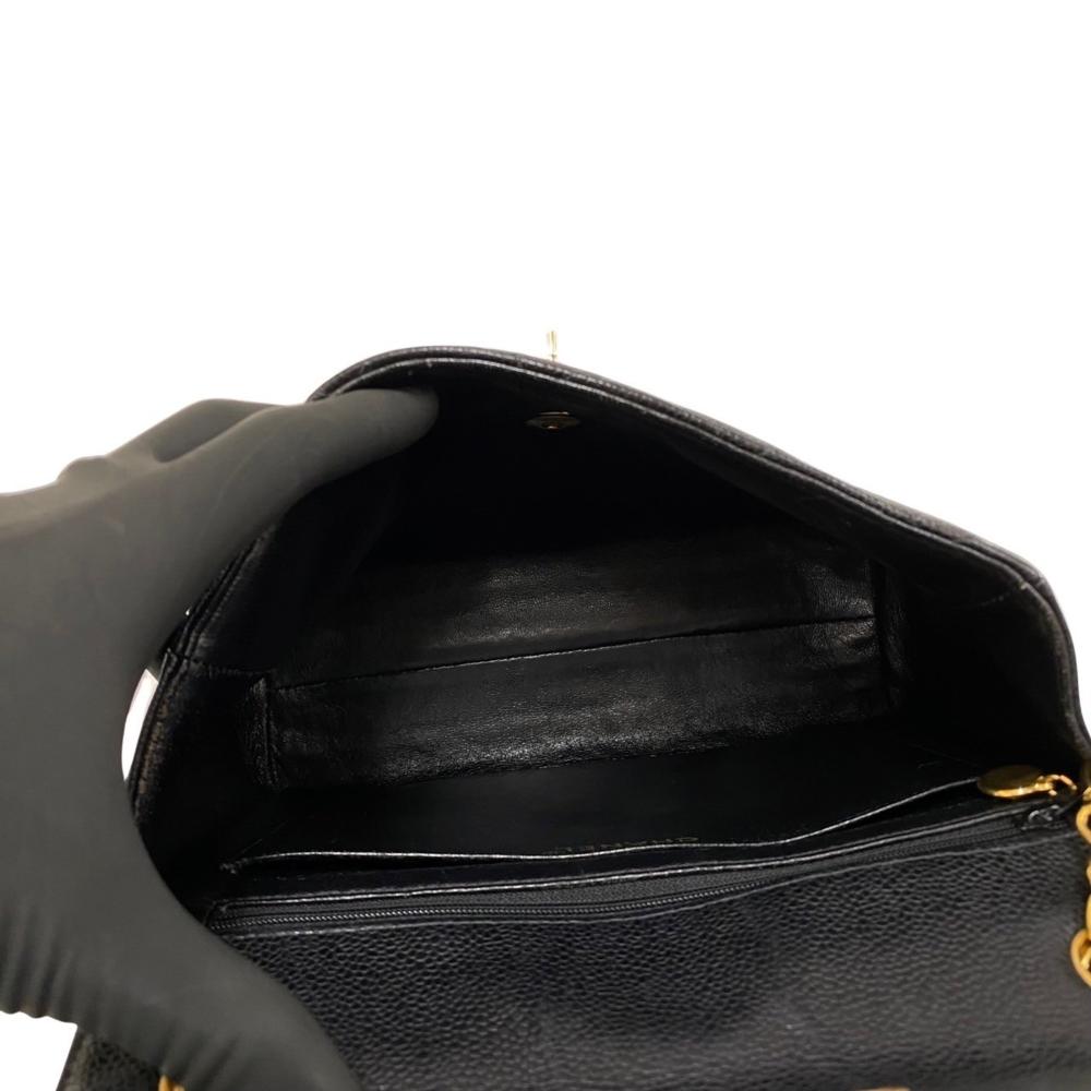 Black Fabric Chanel Shoulder Bag
