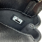 Black Leather Chanel Shoulder Bag