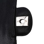 Black Leather Chanel Shoulder Bag