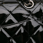 Black Leather Chanel Flap Bag