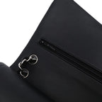 Black Leather Chanel Flap Bag
