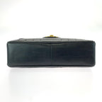 Black Leather Chanel Flap Bag