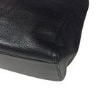 Black Leather Chanel Shoulder Bag