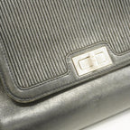 Black Leather Chanel Shoulder Bag