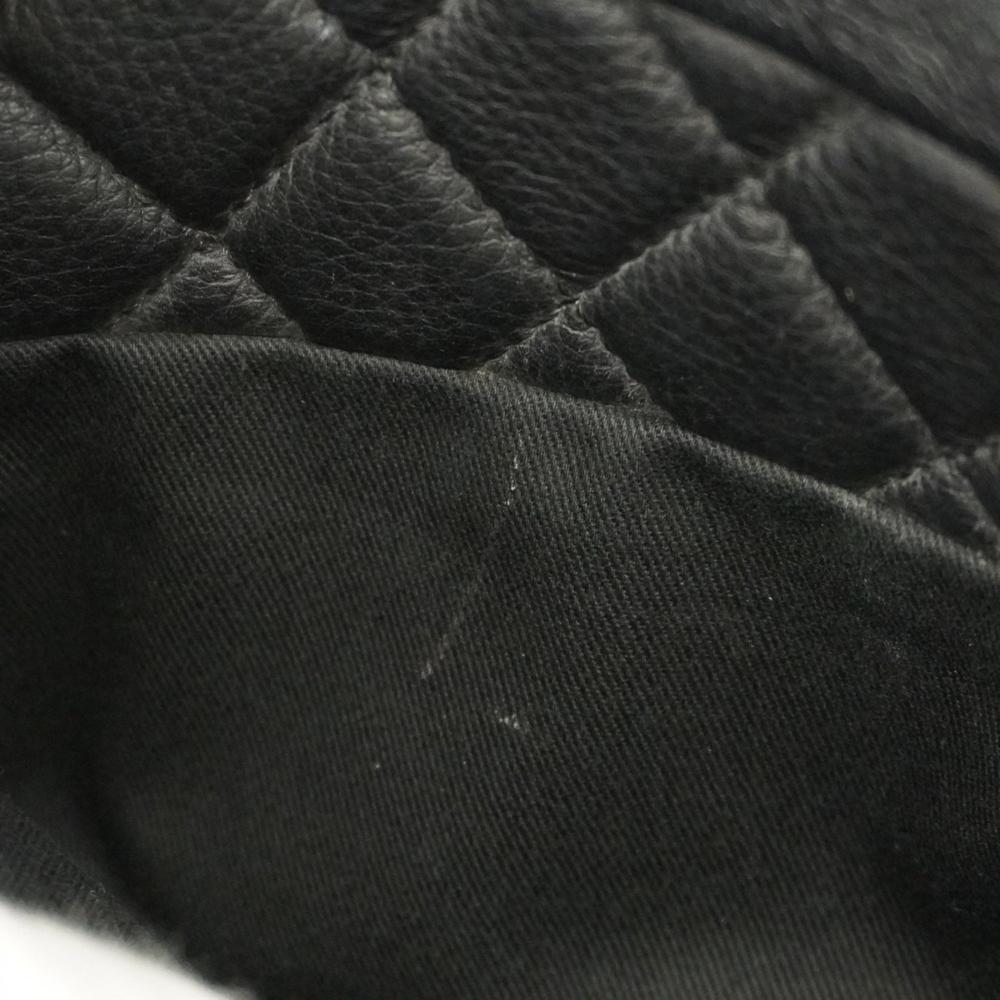 Black Leather Chanel Shoulder Bag