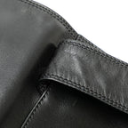Black Leather Chanel Backpack