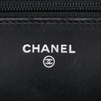 Black Leather Chanel Crossbody Bag