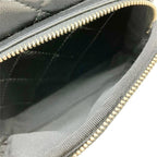 Black Leather Chanel Shoulder Bag