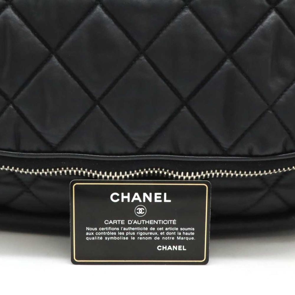 Black Leather Chanel Crossbody Bag