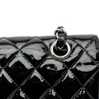 Black Leather Chanel Flap Bag
