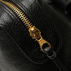 Black Leather Chanel Flap Bag