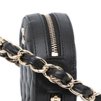 Black Leather Chanel Crossbody Bag