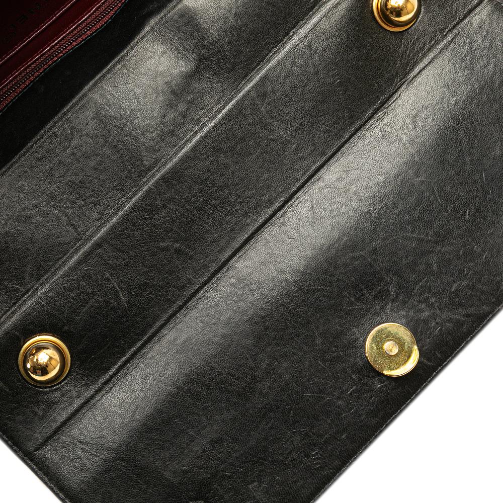 Black Leather Chanel Flap Bag