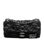 Black Leather Chanel Shoulder Bag