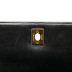 Black Leather Chanel Flap Bag