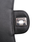 Black Leather Chanel Flap Bag