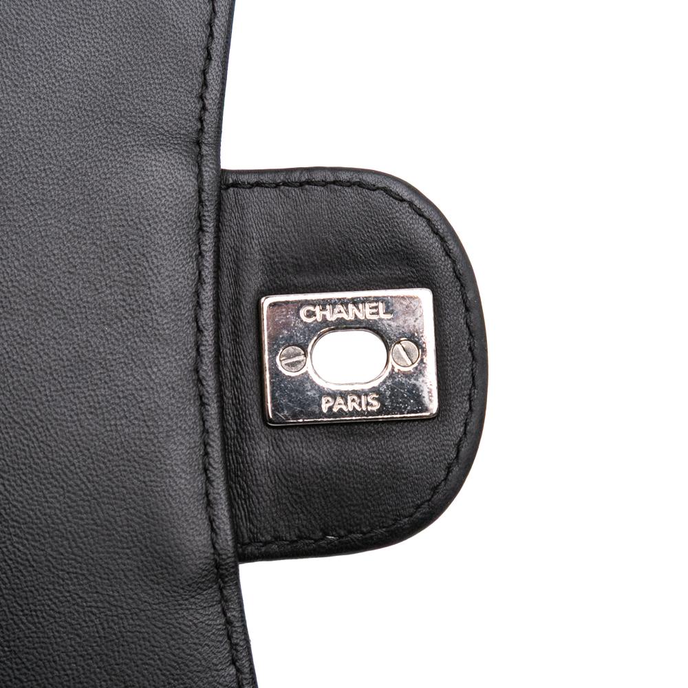 Black Leather Chanel Flap Bag