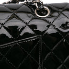 Black Leather Chanel Flap Bag