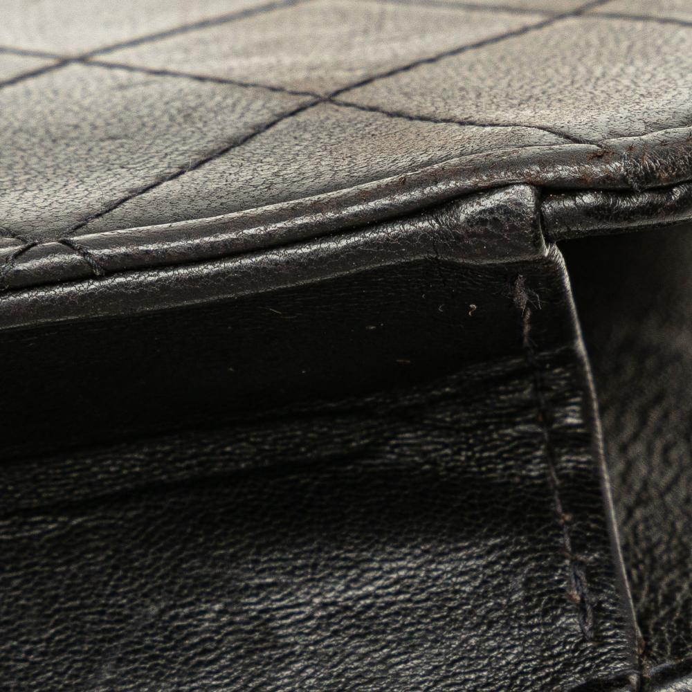 Black Leather Chanel Flap Bag