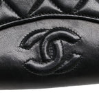 Black Leather Chanel Crossbody Bag