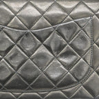 Black Leather Chanel Flap Bag