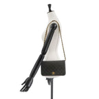 Black Leather Chanel Shoulder Bag