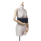 Black Leather Chanel Flap Bag