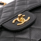 Black Leather Chanel Flap Bag