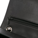 Black Leather Chanel Flap Bag