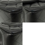Black Leather Chanel Crossbody Bag