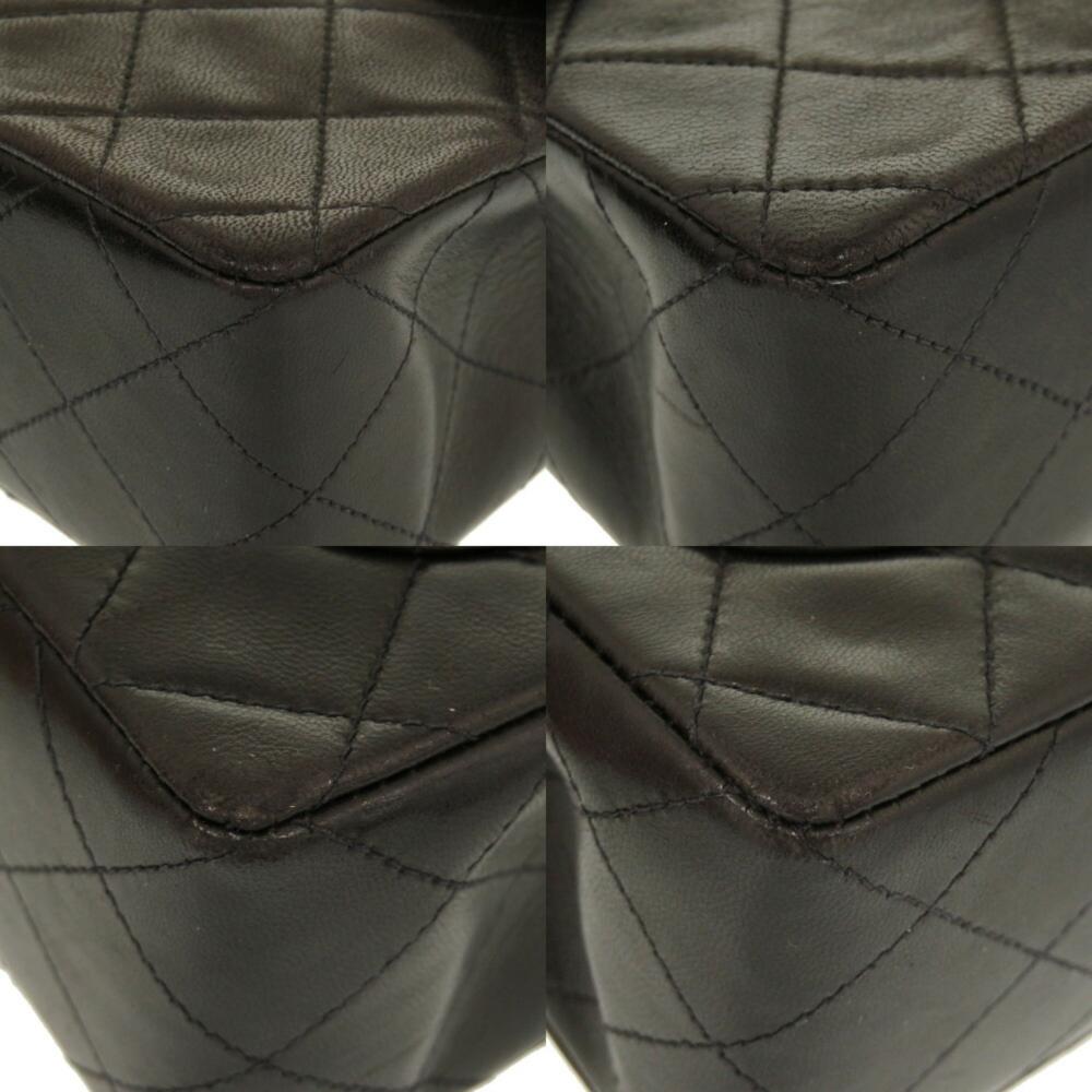 Black Leather Chanel Shoulder Bag