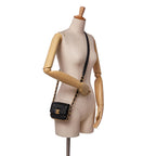 Black Leather Chanel Flap Bag