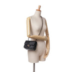 Black Leather Chanel Flap Bag